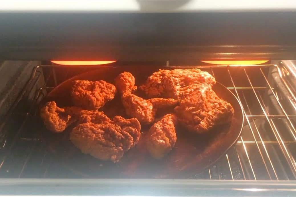 recalentar pollo frito en horno