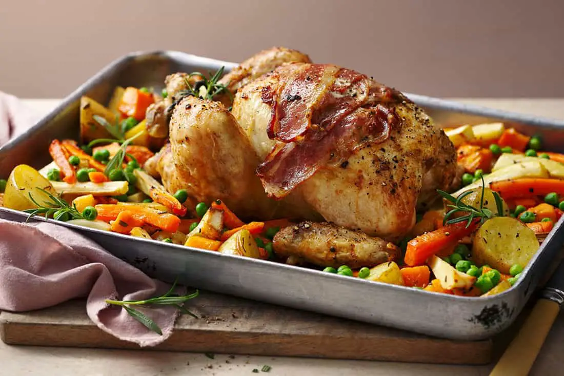 calorias de pollo asado