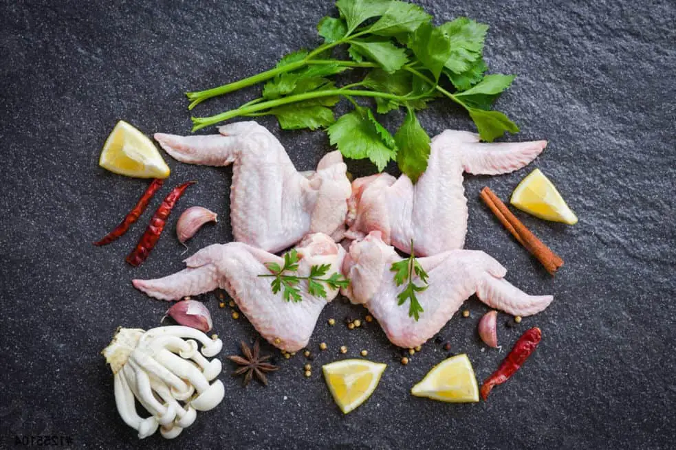 Calorías de alitas de pollo