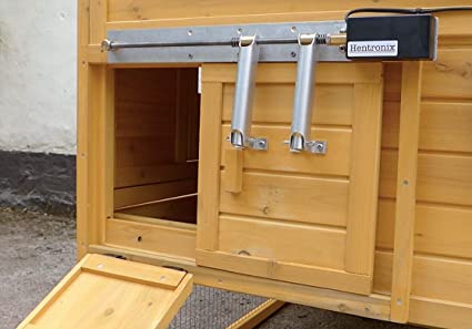 como hacer la puerta de un gallinero