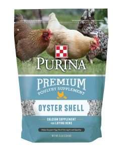 Suplemento para aves de corral Purina Oyster Shell, bolsa de 5 libras