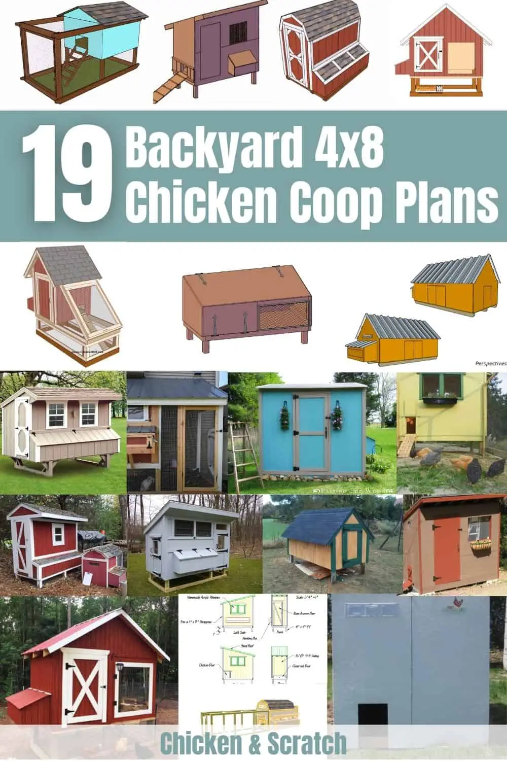Planos de gallinero con carrera, planos de gallinero diy pdf para