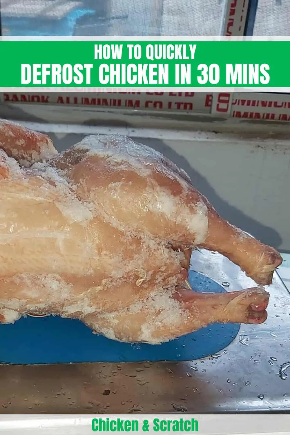 Cómo descongelar pollo rápidamente